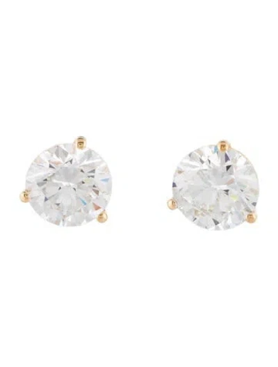 Pre-owned Earrings 14k 4.56ctw Lab-grown Diamond Stud  In Multi