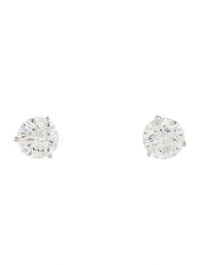 Pre-owned Earrings 14k 4.57ctw Lab-grown Diamond Stud  In Multi