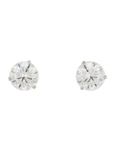 Pre-owned Earrings 14k 4.61ctw Lab Grown Diamond Stud  In Multi
