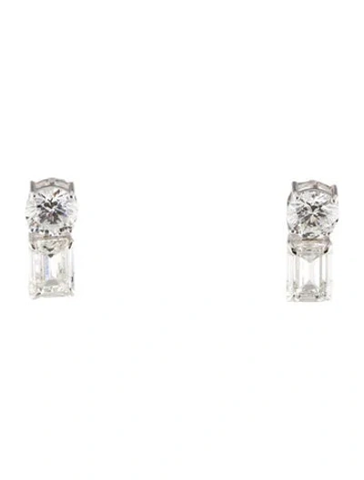 Pre-owned Earrings 14k 4.70ctw Lab-grown Diamond Drop  In Multi