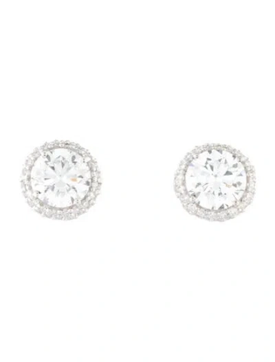 Pre-owned Earrings 14k 4.76ctw Lab-grown Diamond Stud  In Multi