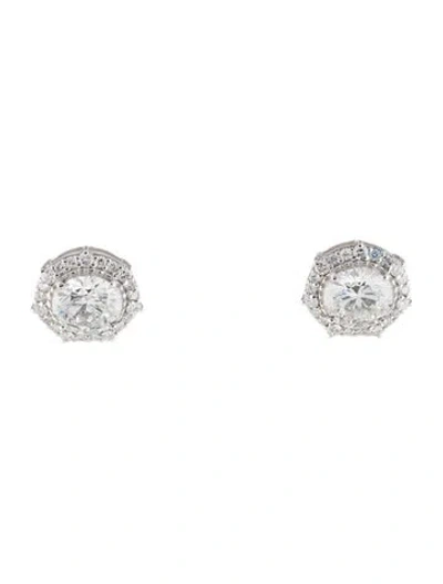 Pre-owned Earrings 14k 4.80ctw Lab-grown Diamond Stud  In Multi
