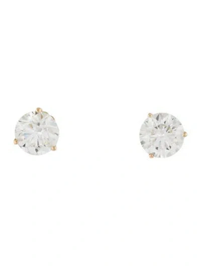 Pre-owned Earrings 14k 4.88ctw Lab-grown Diamond Stud  In Multi