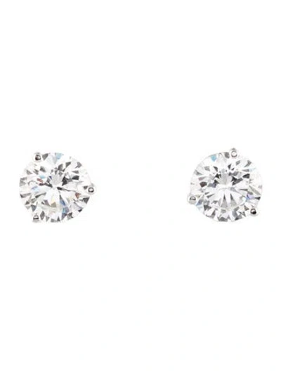 Pre-owned Earrings 14k 5.00ctw Lab-grown Diamond Soliatire Stud  In Multi