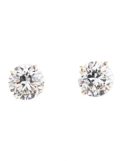 Pre-owned Earrings 14k 5.00ctw Lab-grown Diamond Studs In Multi