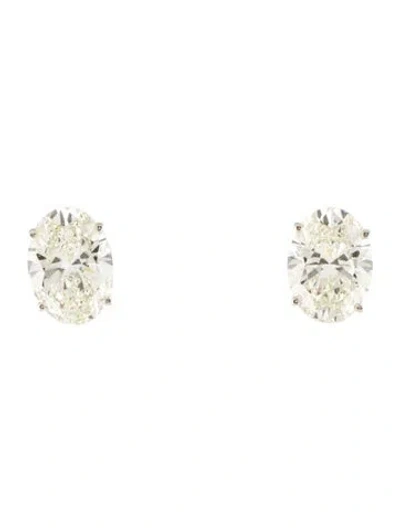 Pre-owned Earrings 14k 5.02ctw Lab-grown Diamond Stud  In Multi