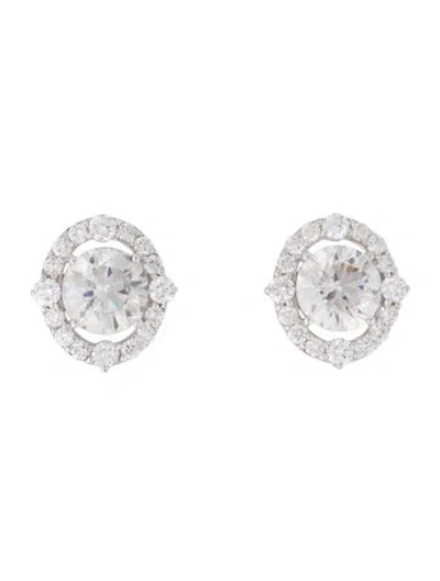 Pre-owned Earrings 14k 5.04ctw Lab-grown Diamond Stud  In Multi