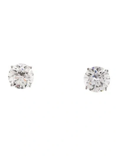 Pre-owned Earrings 14k 5.05ctw Lab-grown Diamond Solitaire Stud  In Multi