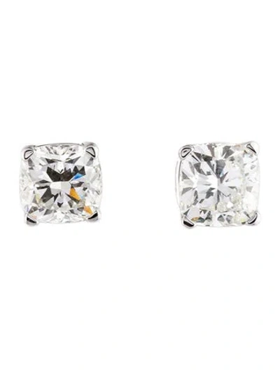 Pre-owned Earrings 14k 5.06ctw Lab-grown Diamond Solitaire Stud  In Multi
