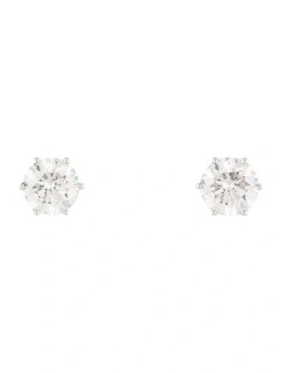 Pre-owned Earrings 14k 5.06ctw Lab-grown Diamond Stud  In Multi