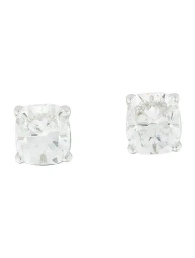 Pre-owned Earrings 14k 5.10ctw Lab-grown Diamond Solitaire Stud  In Multi