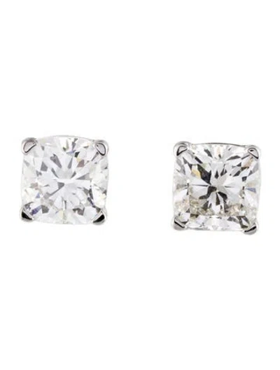 Pre-owned Earrings 14k 5.12ctw Lab-grown Diamond Solitaire Stud  In Multi