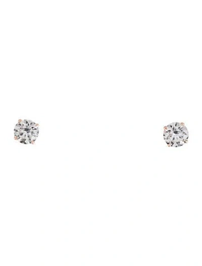 Pre-owned Earrings 14k 5.22ctw Lab-grown Diamond Stud  In Multi