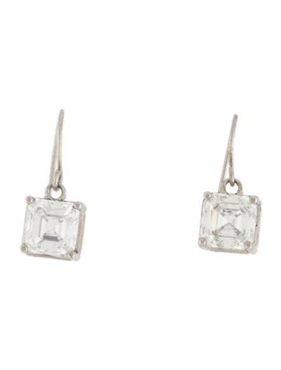 Pre-owned Earrings 14k 5.29ctw Lab-grown Diamond Drop  In Multi
