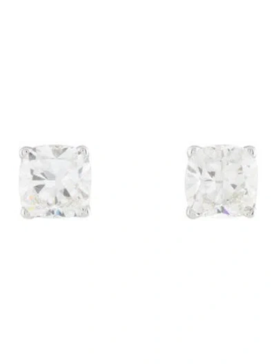 Pre-owned Earrings 14k 5.33ctw Lab-grown Diamond Solitaire Stud  In Multi