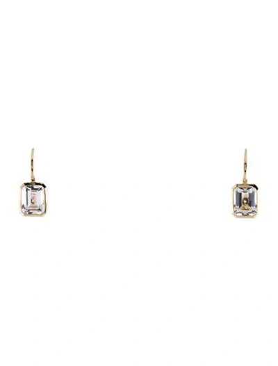 Pre-owned Earrings 14k 5.42ctw Topaz Dangle Earring In Multi