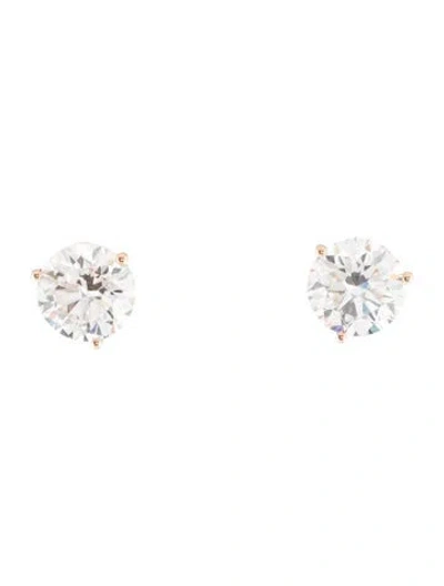 Pre-owned Earrings 14k 5.51ctw Lab-grown Diamond Stud  In Multi