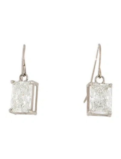 Pre-owned Earrings 14k 5.69ctw Lab-grown Diamond Drop  In Multi