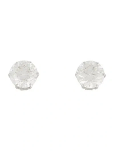 Pre-owned Earrings 14k 5.77ctw Lab-grown Diamond Stud In Multi