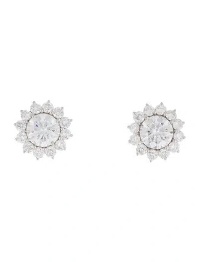 Pre-owned Earrings 14k 5.81ctw Lab-grown Diamond Stud  In Multi
