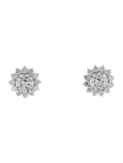 Pre-owned Earrings 14k 5.88ctw Lab-grown Diamond Stud  In Multi