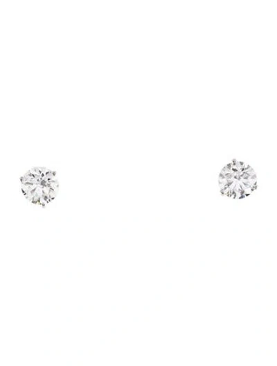 Pre-owned Earrings 14k 5.94ctw Lab-grown Diamond Solitaire Stud  In Multi