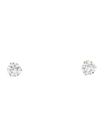 Pre-owned Earrings 14k 5.94ctw Lab-grown Diamond Solitaire Stud  In Multi