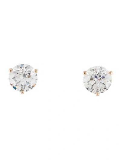 Pre-owned Earrings 14k 5.94ctw Lab-grown Diamond Solitaire Stud  In Multi