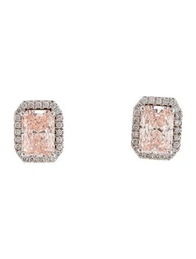 Pre-owned Earrings 14k 5.99ctw Lab-grown Diamond Stud  In Multi