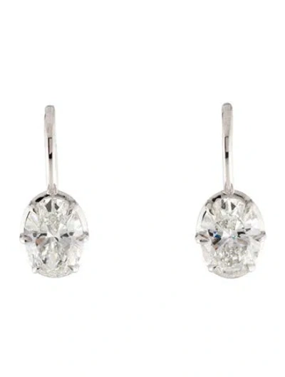 Pre-owned Earrings 14k 6.00ctw Lab-grown Diamond Drop  In Multi