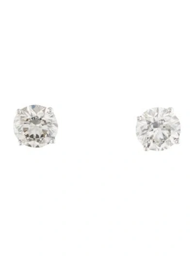 Pre-owned Earrings 14k 6.00ctw Lab-grown Diamond Stud  In Multi