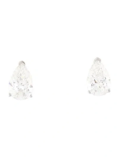 Pre-owned Earrings 14k 6.01ctw Lab-grown Diamond Solitaire Stud  In Multi