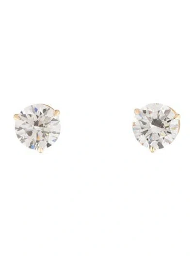 Pre-owned Earrings 14k 6.01ctw Lab-grown Diamond Stud  In Multi