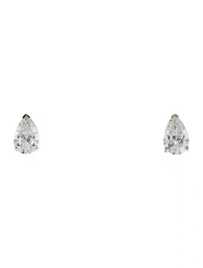 Pre-owned Earrings 14k 6.02ctw Lab-grown Diamond Solitaire Stud  In Multi