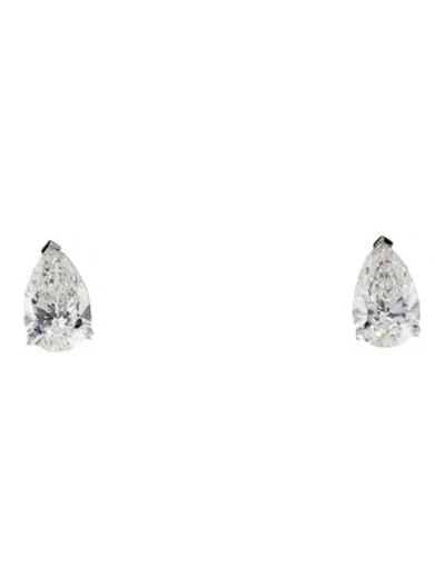 Pre-owned Earrings 14k 6.02ctw Lab-grown Diamond Solitaire Stud  In Multi