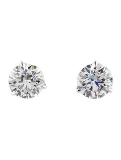 Pre-owned Earrings 14k 6.02ctw Lab-grown Diamond Stud  In Multi