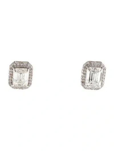 Pre-owned Earrings 14k 6.04ctw Lab-grown Diamond Stud  In Multi