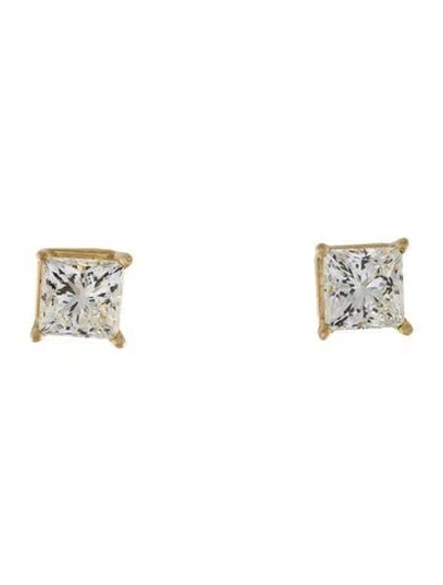 Pre-owned Earrings 14k 6.05ctw Lab-grown Diamond Solitaire Stud  In Multi