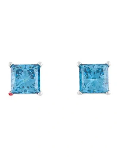 Pre-owned Earrings 14k 6.19ctw Lab-grown Diamond Stud  In Multi