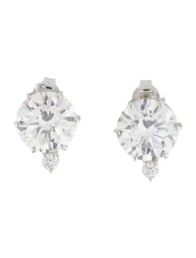 Pre-owned Earrings 14k 6.27ctw Lab-grown Diamond Stud  In Multi