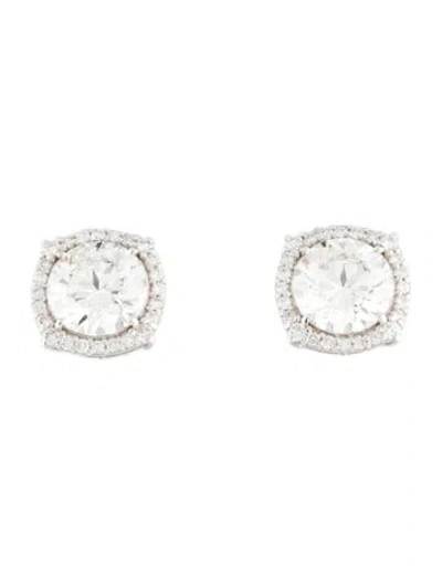 Pre-owned Earrings 14k 6.58ctw Lab-grown Diamond Stud  In Multi