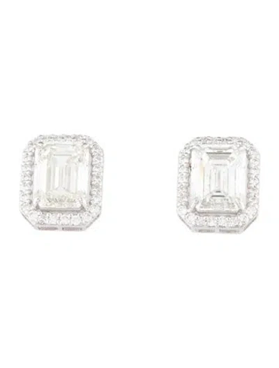 Pre-owned Earrings 14k 6.62ctw Lab-grown Diamond Stud  In Multi
