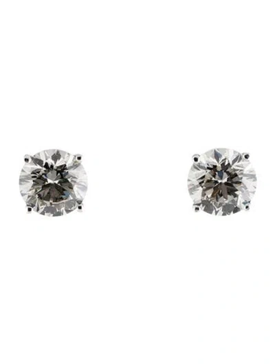 Pre-owned Earrings 14k 7.01ctw Lab-grown Diamond Stud  In Multi