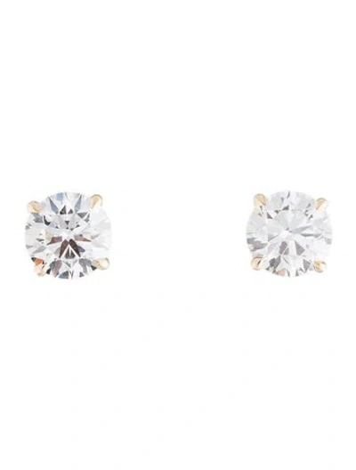 Pre-owned Earrings 14k 7.08ctw Lab-grown Diamond Stud  In Multi