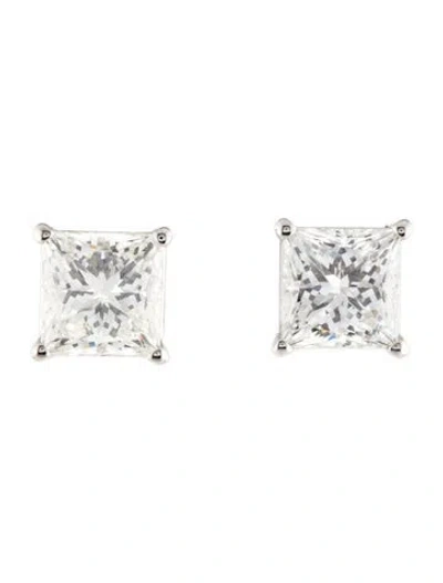 Pre-owned Earrings 14k 7.17ctw Lab-grown Diamond Stud  In Multi