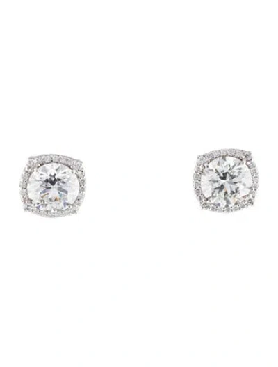 Pre-owned Earrings 14k 7.37ctw Lab-grown Diamond Stud  In Multi