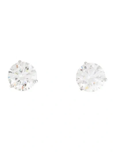 Pre-owned Earrings 14k 7.70ctw Lab-grown Diamond Stud  In Multi