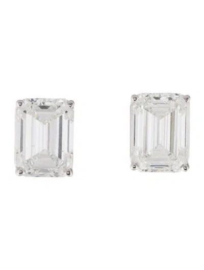 Pre-owned Earrings 14k 8.06ctw Lab-grown Diamond Solitaire Stud  In Multi