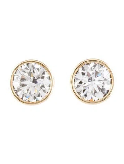 Pre-owned Earrings 14k 8.06ctw Lab-grown Diamond Solitaire Stud  In Multi