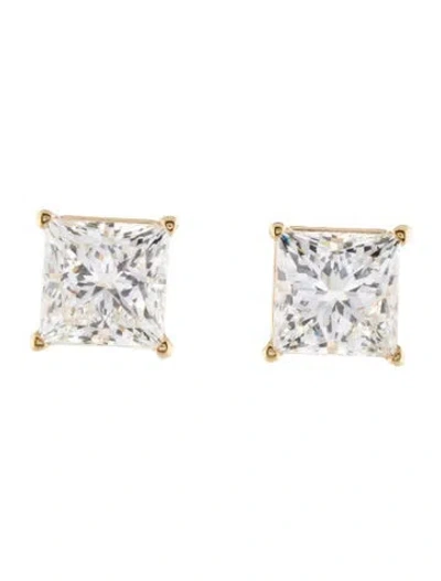 Pre-owned Earrings 14k 8.08ctw Lab-grown Diamond Stud  In Multi